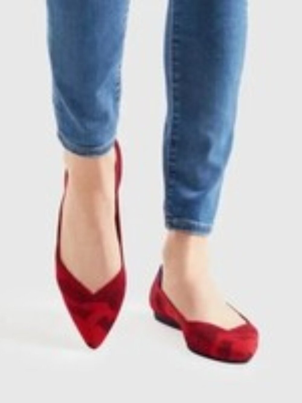 ROTHY'S Shoes Womens The Point in Red Chili Camo Ballet Flats Retired Size